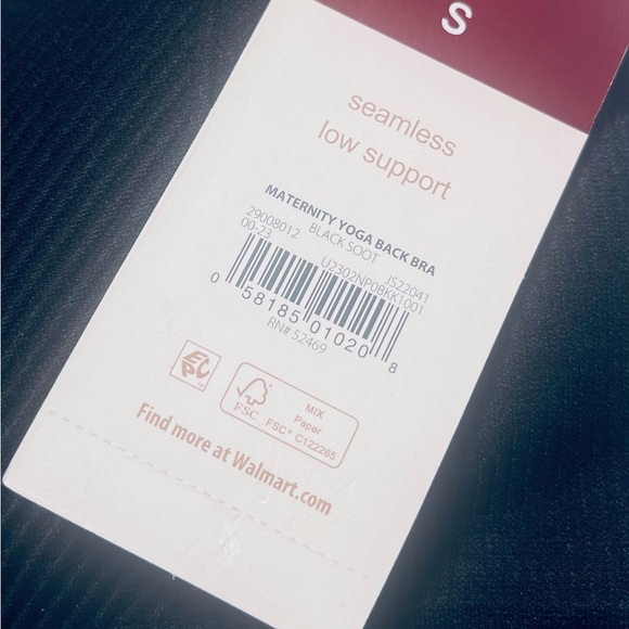 Joyspun Black Maternity Yoga Back Wire-Free Nursing Bra Seamless Sz Small NWT - Picture 6 of 6